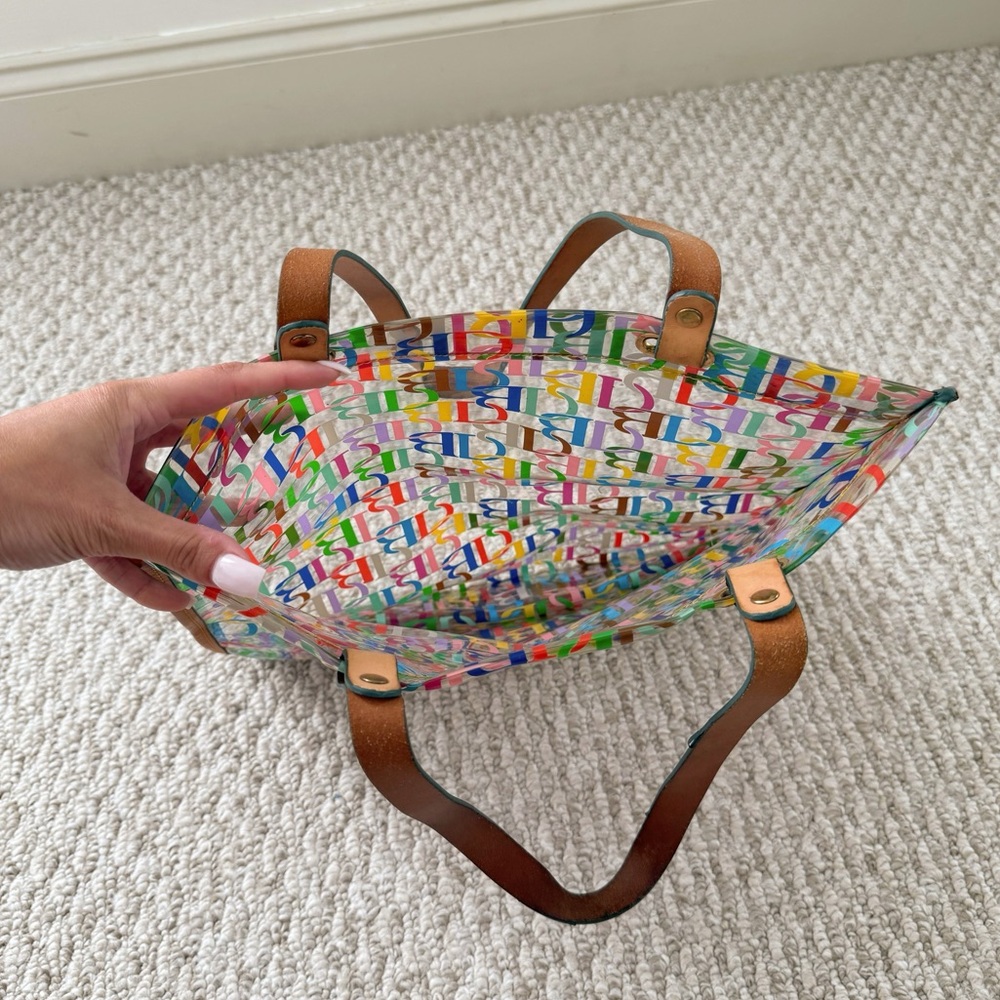 Dooney & Bourke Multicolor Transparent clear Tote Like New - Picture 3 of 4